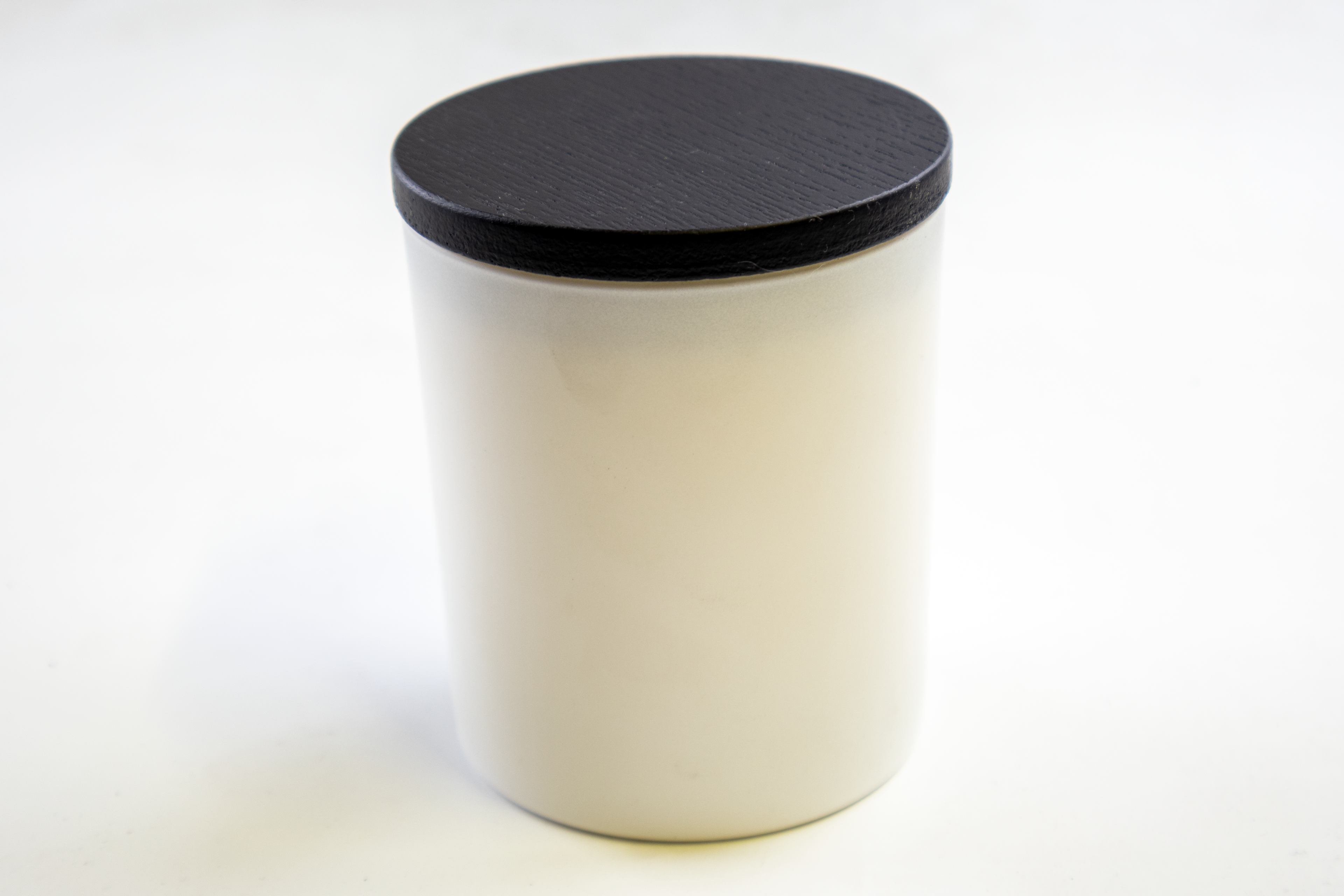 Trälock för glasburk - Svart